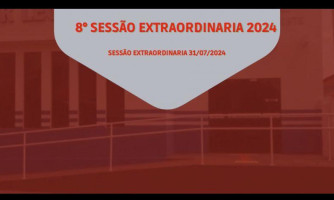 8° SESSÃO EXTRAORDINÁRIA - DIA 31 DE JULHO DE 2024