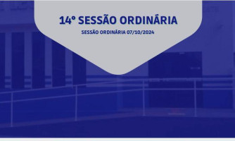 14° SESSÃO ORDINÁRIA DIA 07 DE OUTUBRO DE 2024