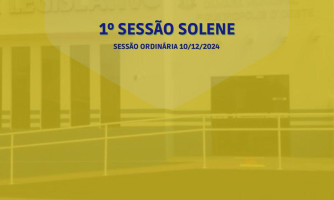 Sessão Solene 01/2024 entrega moção de aplauso