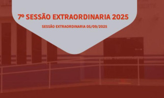 7° SESSÃO EXTRAORDINÁRIA DE 05 DE SETEMBRO DE 2025