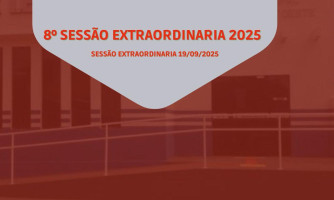 8° SESSÃO EXTRAORDINÁRIA DE 19 DE SETEMBRO DE 2025