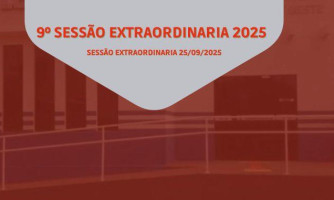 9° SESSÃO EXTRAORDINÁRIA DE 25 DE SETEMBRO DE 2025