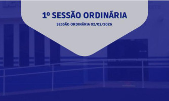 1° SESSÃO ORDINÁRIA DIA 02 DE FEVEREIRO DE 2026