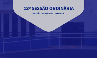 12° SESSÃO ORDINÁRIA DE 03 DE AGOSTO DE 2026