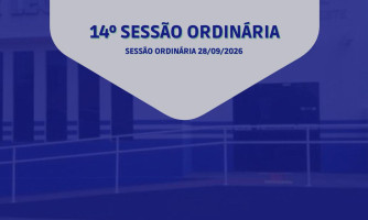 14° SESSÃO ORDINÁRIA DE 28 DE SETEMBRO DE 2026